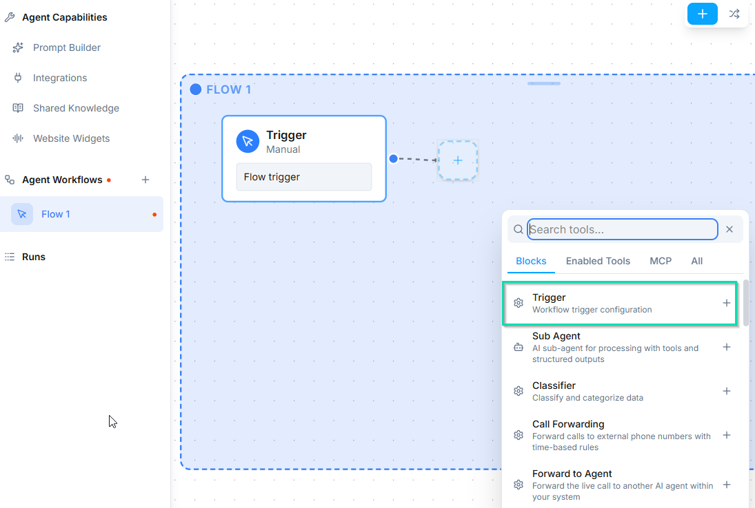 The Workflow Canvas - Drag and Drop